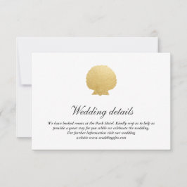 Convite Concha Falsa Folha de Ouro | Detalhes de Casamento