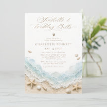 Conchas Marinhas e Sininhos de Casamento Chás de N