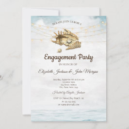 Convite Conchas Marinhas,Roteiro de Luzes de Corda de Luze