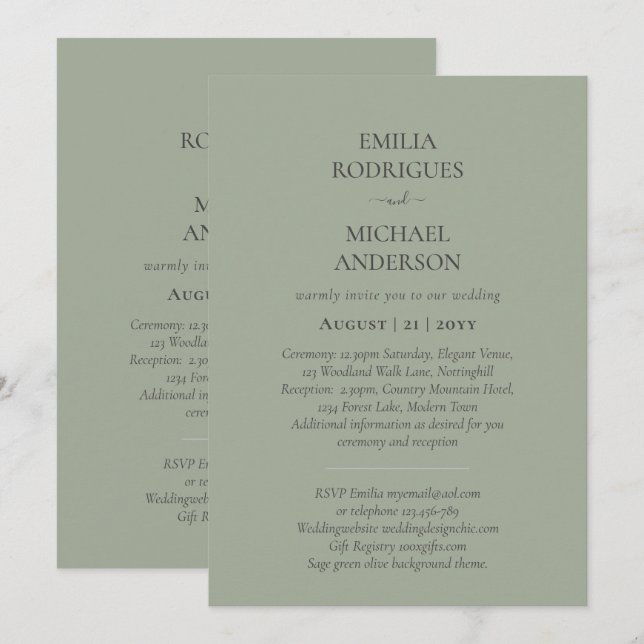 Convite Concurso Caseiro Espanhol BILINGUAL Nuestra Boda (Frente/Verso)