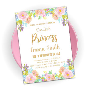 Convite Concurso de Aniversário da Princesa Floral