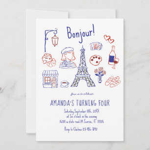 Convite Concurso de Aniversário de Paris Eiffel