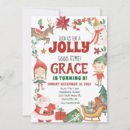 Convite Concurso de Aniversário para Crianças de Natal