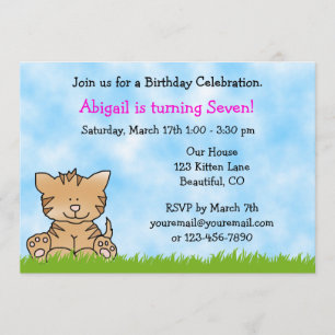 Convite Concurso de Aniversário para Gatinhas