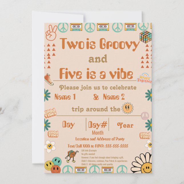 Convite Concurso de Aniversário Retroativo dos Irmãos (Frente)