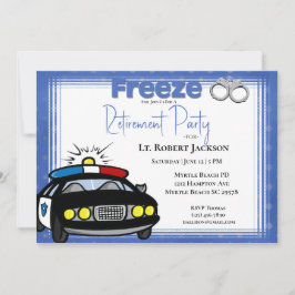 Convite Concurso de aposentadoria do oficial de polícia en