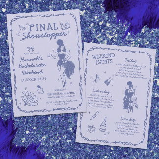 Convite Concurso de Bachelorette Final da Showstopper