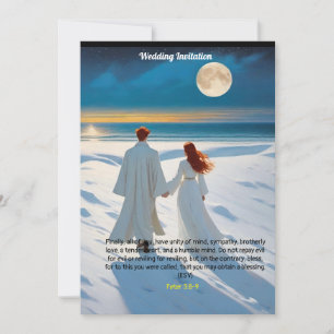 Convite Concurso de Casamento com Peter 3:8-9