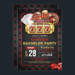 Convite Concurso de Festa Noturna de Casino<br><div class="desc">Convite perfeito para comemorar uma festa de solteiro do cassino!</div>