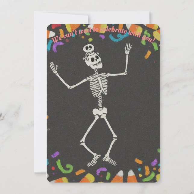 Convite Concurso de festas de Rico-vestido de Halloween (Verso)