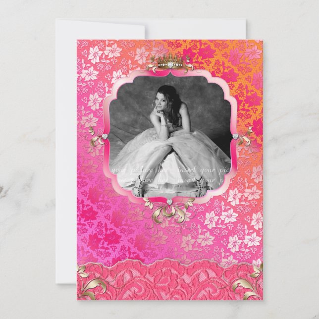 Convite Concurso de Graduação Lace Lace Coroa PRO (Frente)