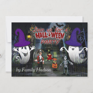 Convite Concurso de Halloween para criança