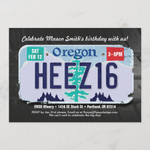 Convite Concurso de Licença de Oregon para 16 Anos