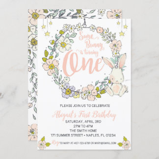 Convite Concurso de Primeiro Aniversário do Bunny