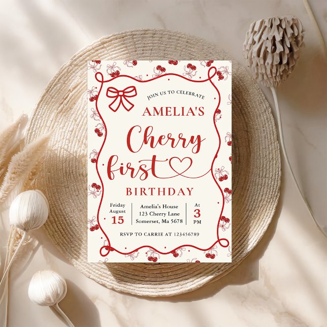 Convite Concurso de Primeiro Aniversário do Coquette Red C (Criador carregado)