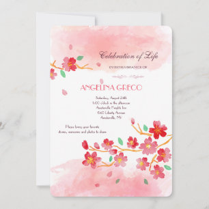 Convite Concurso do Serviço Memorial Cherry Blossoms