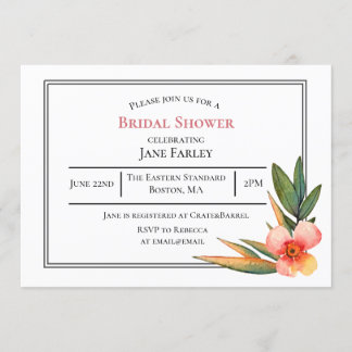 Convite Concurso floral de aquarela química