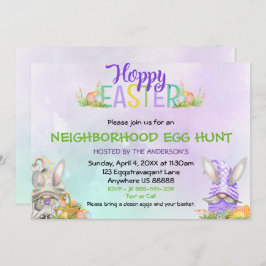 Convite Concurso para Caça de Ovos na Páscoa