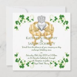 Convite Concurso para mulheres do Claddagh Ring e Shamrock