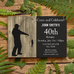 Convite Concursos de Aniversário para Pesca em País Russo<br><div class="desc">Estes convites são uma forma gentil de convidar seus convidados para uma festa de aniversário celebrando o homem que ama pescar. ==============DESIGN TIP====================Use o botão personalizar para mover,  redimensionar,  alterar o texto no convite para atender às suas necessidades.</div>