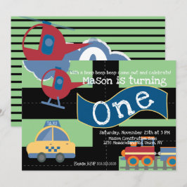 Convite Condução Em Cuta Velocidade Por primeiro aniversar