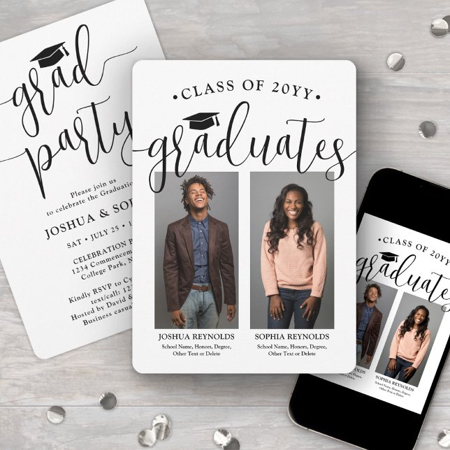 Convite Conexão de fotos com Formandos de Festa de formatu (Criador carregado)