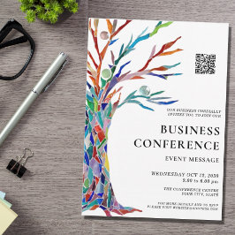 Convite Conferência de Negócios do Código QR