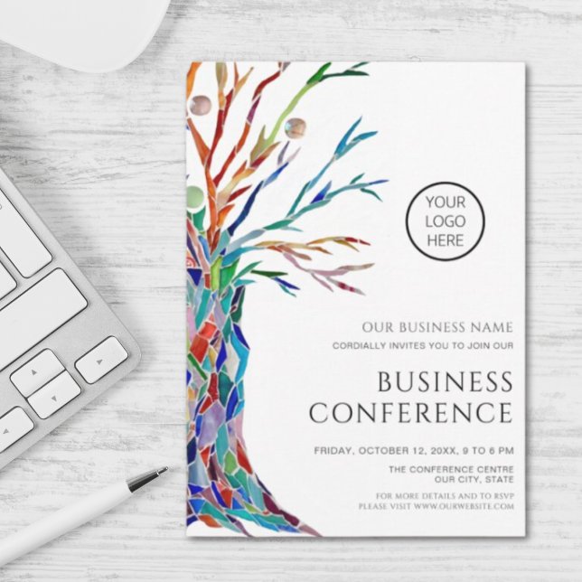 Convite Conferência Empresarial Personalizada (Criador carregado)