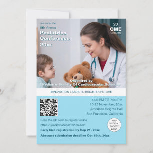 Convite Conferência Médica de Pediatria e Cuidados Infanti