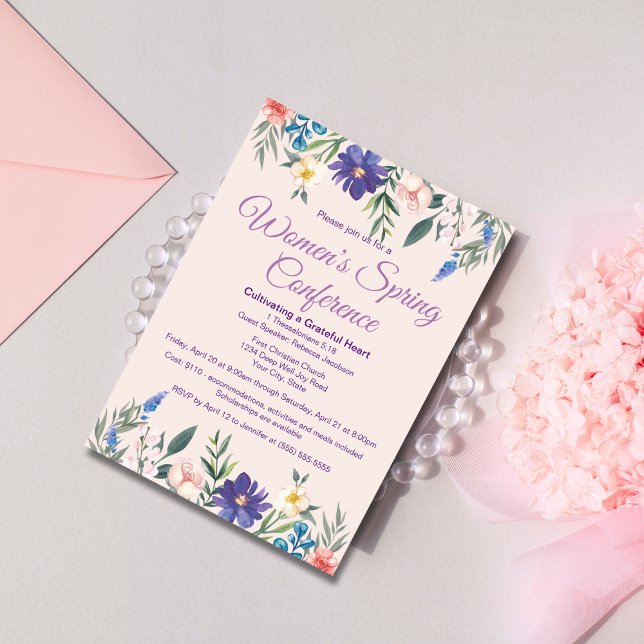 Convite Conferência ou Evento de Retretação de Mulheres da (Criador carregado)