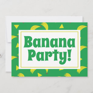 Convite Confete de Banana Amarela Festa Amarela Aniversári
