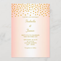 Confete Dourado Chic em Rosa Dourado