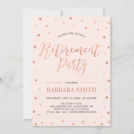 Convite Confete em Rose Gold | Festa de Aposentadoria Mode