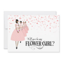 Confete Rosa Você Será Minha Menina das Flores Étn