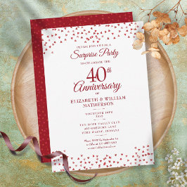 Convite Confetes para Festa Surpresa de Aniversário de 40