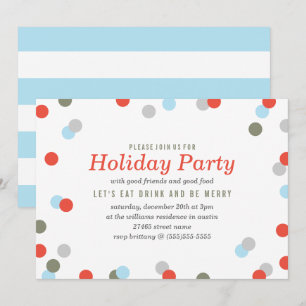 Convite Confetti Holiday Party
