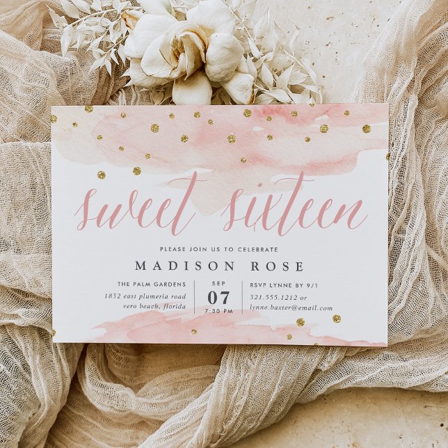 Convite Confetti Pop | Doce 16 Festas de aniversário (Criador carregado)