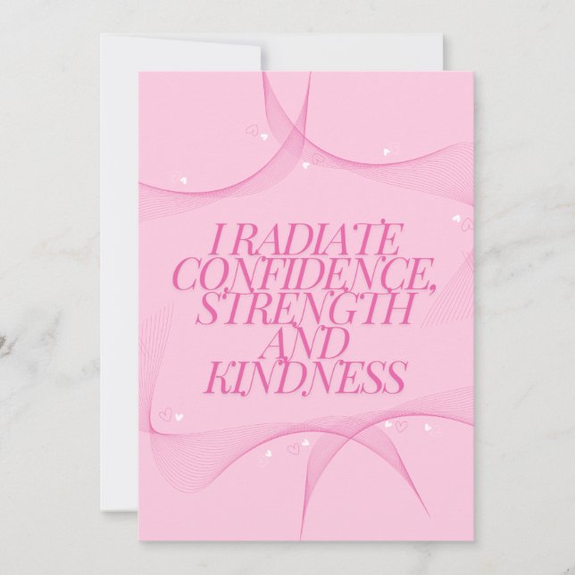 Convite Confiança, Bondade, Espiritual, Inspirador  (Frente)