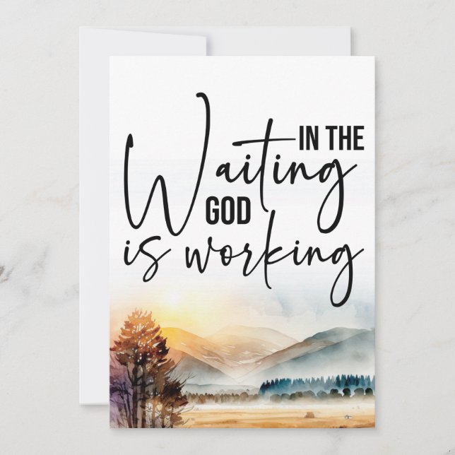 Convite Confiar no Plano de Deus (Frente)