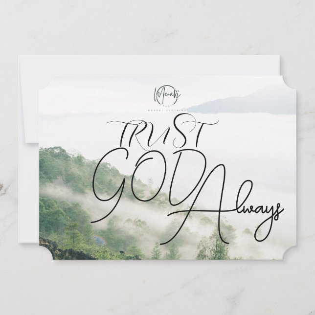 Convite "Confie em Deus sempre (Frente)