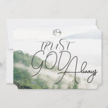 "Confie em Deus sempre