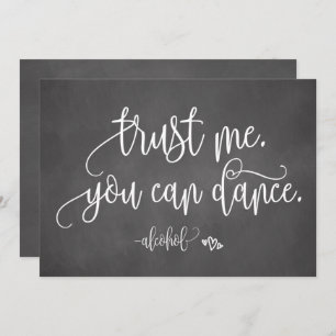 Convite Confie Em Mim Você Pode Dançar Sinal De Casamento 