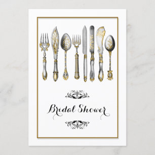 Convite Configuração de local de chá alto