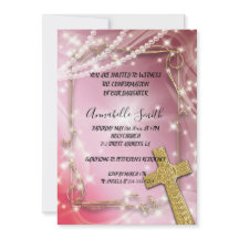 CONFIRMAÇÃO bonito Pearl Rosa