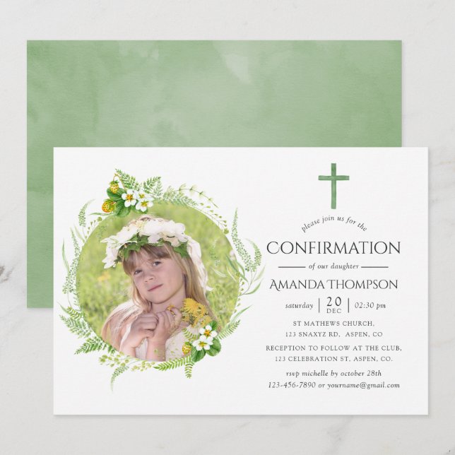 Convite Confirmação da Verde-País (Frente/Verso)