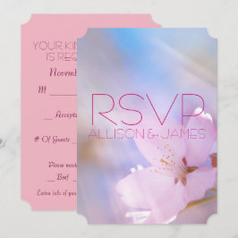 Convite Confirmação de casamento personalizável com flor d