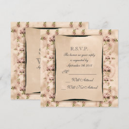 Convite Confirmação de Casamento Rosa Vintage