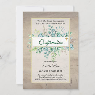 Convite CONFIRMAÇÃO DE Crise Convidam Modernos Dois Lado