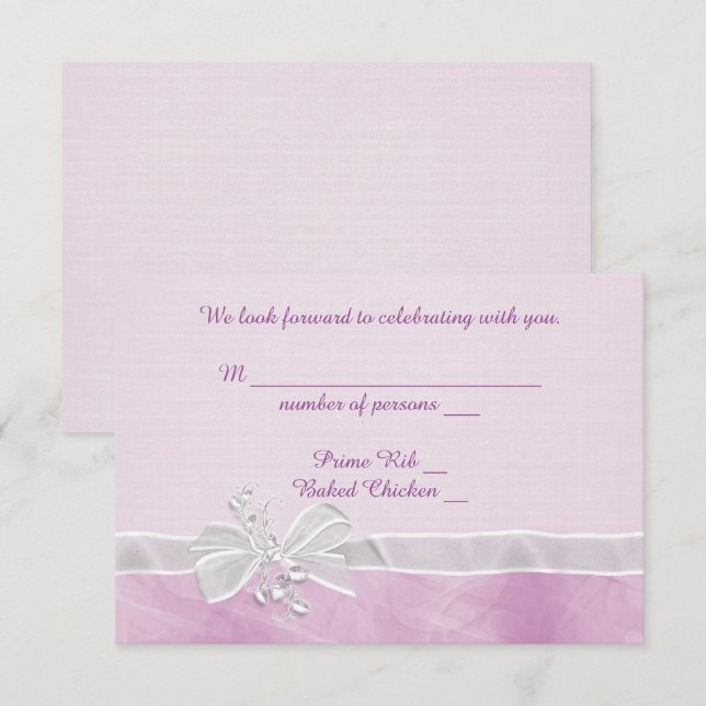 Convite Confirmação de Presença Arco Branco Casamento (Frente/Verso)