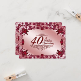 Convite Confirmação de Presença para 40º Aniversário de Ca